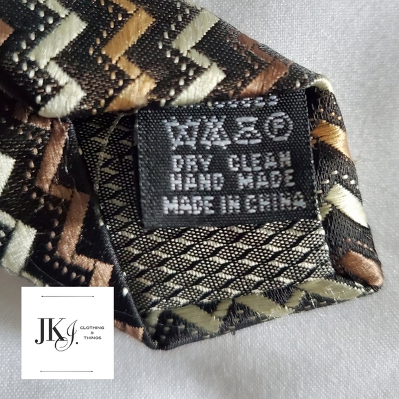 Knights Bridge Men's Neckties Polyester Brown Classic - Picture 8 of 8